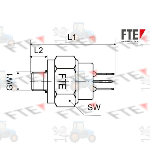 Comutator lumini frana FTE - 9910201