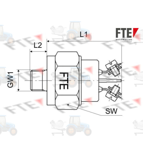 Comutator lumini frana FTE - 9910207