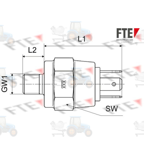 Comutator lumini frana FTE - 9910220