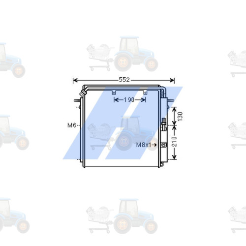 Condensator, climatizare HIGHWAY AUTOMOTIVE - 40108001