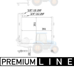 Condensator, climatizare MAHLE - AC 940 000P