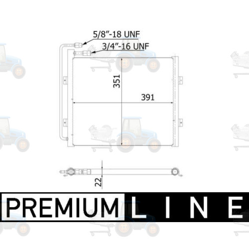 Condensator, climatizare MAHLE - AC 940 000P