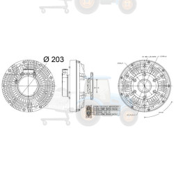 Cupla, ventilator radiator MAHLE - CFC 200 000P