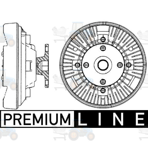 Cupla, ventilator radiator MAHLE - CFC 228 000P