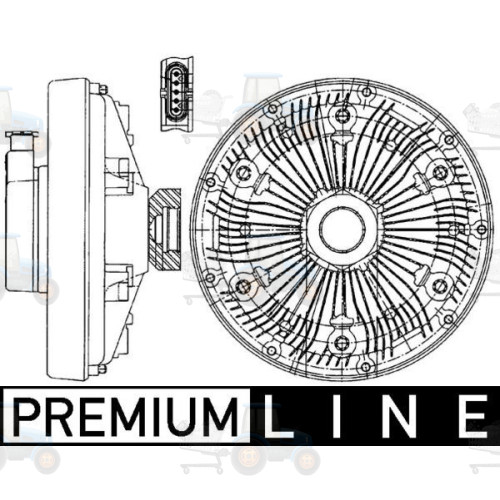 Cupla, ventilator radiator MAHLE - CFC 229 000P