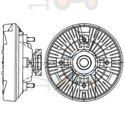 Cupla, ventilator radiator MAHLE - CFC 232 000P