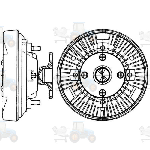 Cupla, ventilator radiator MAHLE - CFC 233 000P