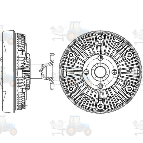 Cupla, ventilator radiator MAHLE - CFC 235 000P