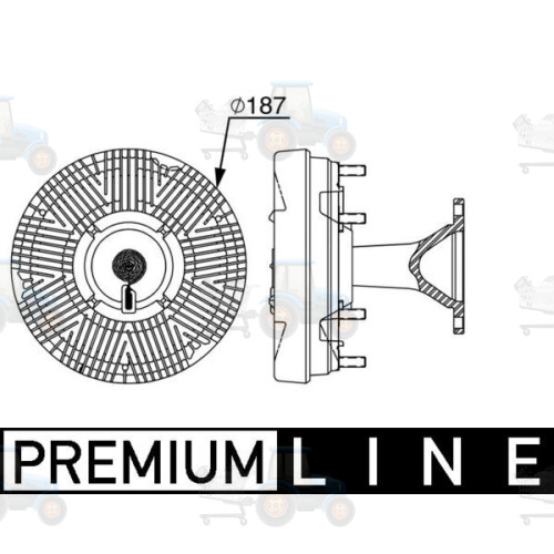 Cupla, ventilator radiator MAHLE - CFC 248 000P