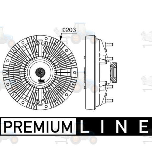 Cupla, ventilator radiator MAHLE - CFC 250 000P