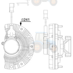 Cupla, ventilator radiator MAHLE - CFC 257 000P