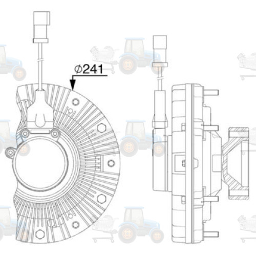 Cupla, ventilator radiator MAHLE - CFC 257 000P