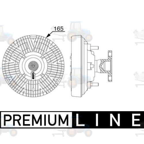 Cupla, ventilator radiator MAHLE - CFC 258 000P