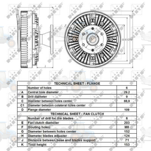 Cupla, ventilator radiator NRF - 49431