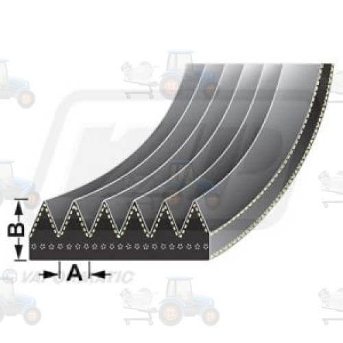 Curea transmisie cu caneluri VAPORMATIC - VPE6439