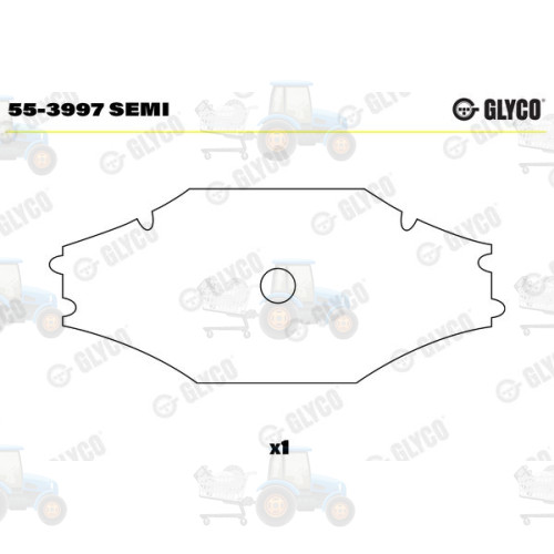 Cuzinet, arbore GLYCO - 55-3997 SEMI