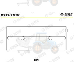 Cuzineti, arbore cotit GLYCO - H056/7 STD