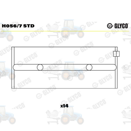 Cuzineti, arbore cotit GLYCO - H056/7 STD