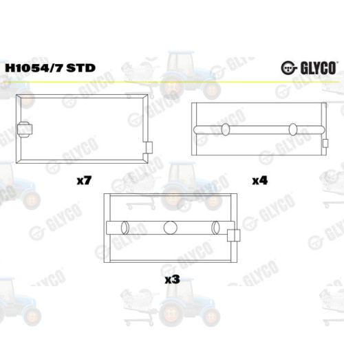 Cuzineti, arbore cotit GLYCO - H1054/7 STD