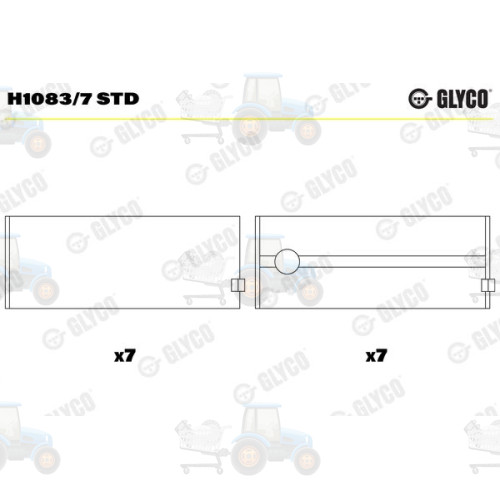 Cuzineti, arbore cotit GLYCO - H1083/7 STD