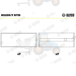 Cuzineti, arbore cotit GLYCO - H1129/7 STD
