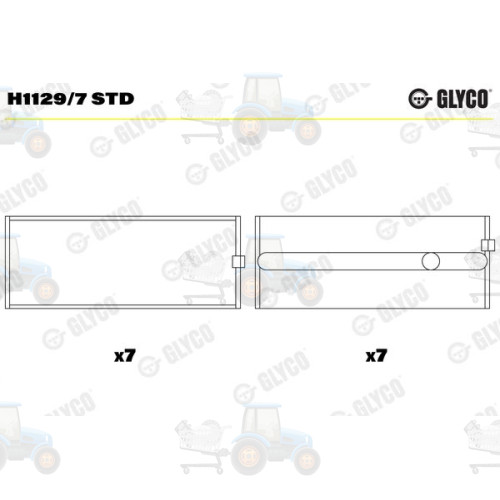 Cuzineti, arbore cotit GLYCO - H1129/7 STD