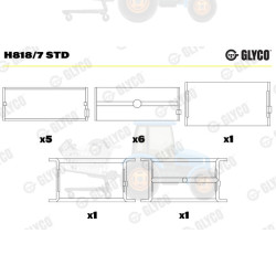 Cuzineti, arbore cotit GLYCO - H818/7 STD