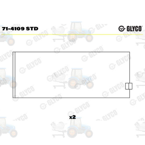 Cuzineti biela GLYCO - 71-4109 STD