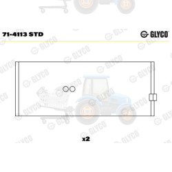 Cuzineti biela GLYCO - 71-4113 STD