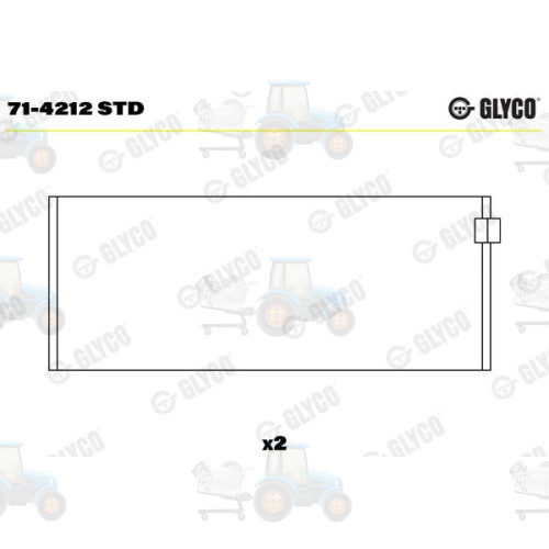 Cuzineti biela GLYCO - 71-4212 STD