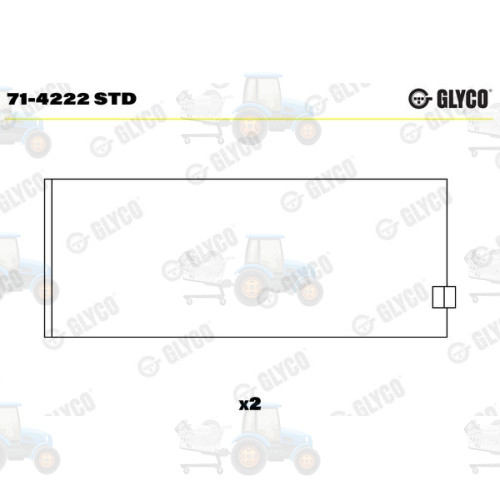 Cuzineti biela GLYCO - 71-4222 STD