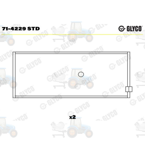 Cuzineti biela GLYCO - 71-4229 STD