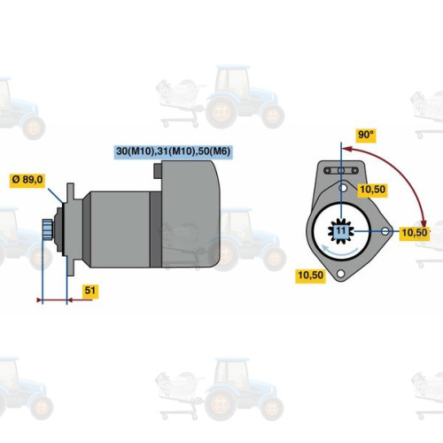 Demaror BOSCH - 0 001 416 032