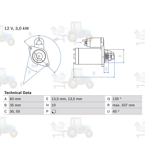 Demaror BOSCH - 0.986.012.420