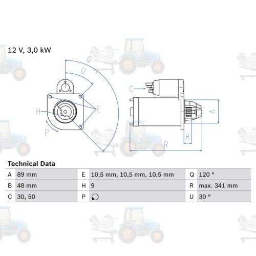 Demaror BOSCH - 0.986.013.480