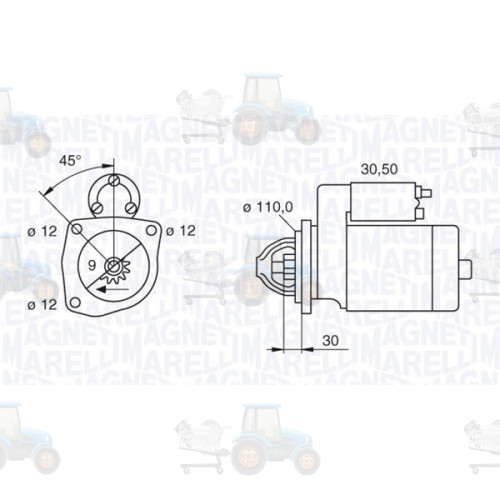 Demaror MAGNETI MARELLI - 063522300070