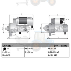 Demaror DENSO - DSN2107