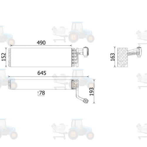 Evaporator,aer conditionat MAHLE - AE 199 000P