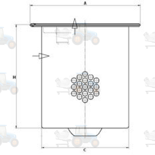 Filtru, aer comprimat MANN-FILTER - LE 17 005 X