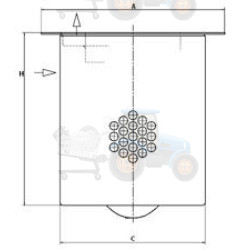 Filtru, aer comprimat MANN-FILTER - LE 63 001 X