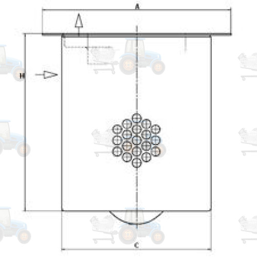 Filtru, aer comprimat MANN-FILTER - LE 63 001 X