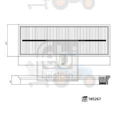 Filtru, aer habitaclu FEBI - 185267