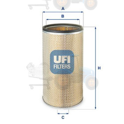 Filtru aer UFI - 27.D29.00