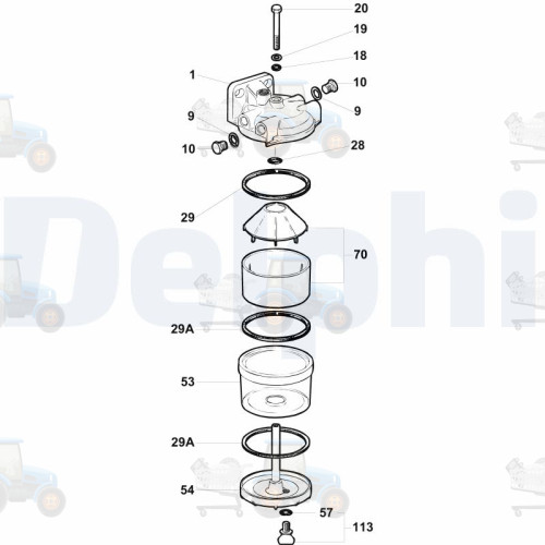 Filtru combustibil DELPHI - 5836B120