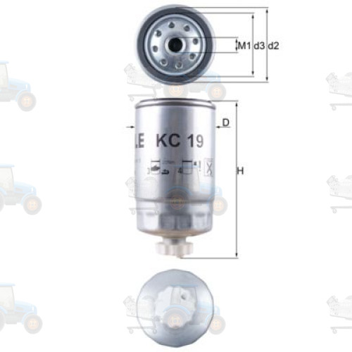 Filtru combustibil MAHLE - KC 19