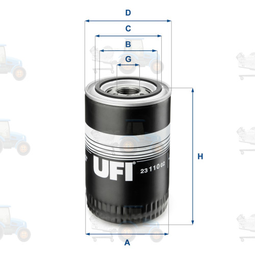 Filtru ulei UFI - 23.110.02