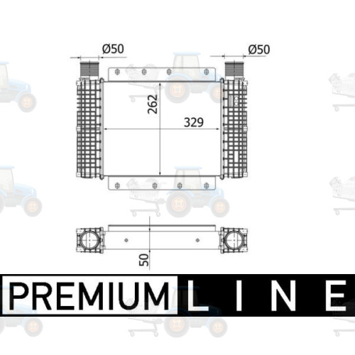 Intercooler, compresor MAHLE - CI 544 000P