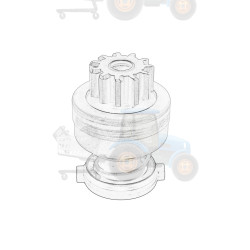 Pinion electromotor OE JOHN DEERE - RE503358