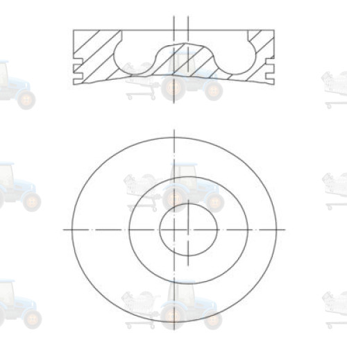 Piston MAHLE - 010 27 01