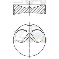 Piston MAHLE - 101 73 00